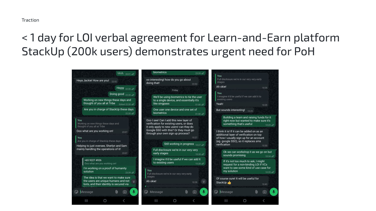 StackUp verbal LOI in under a day