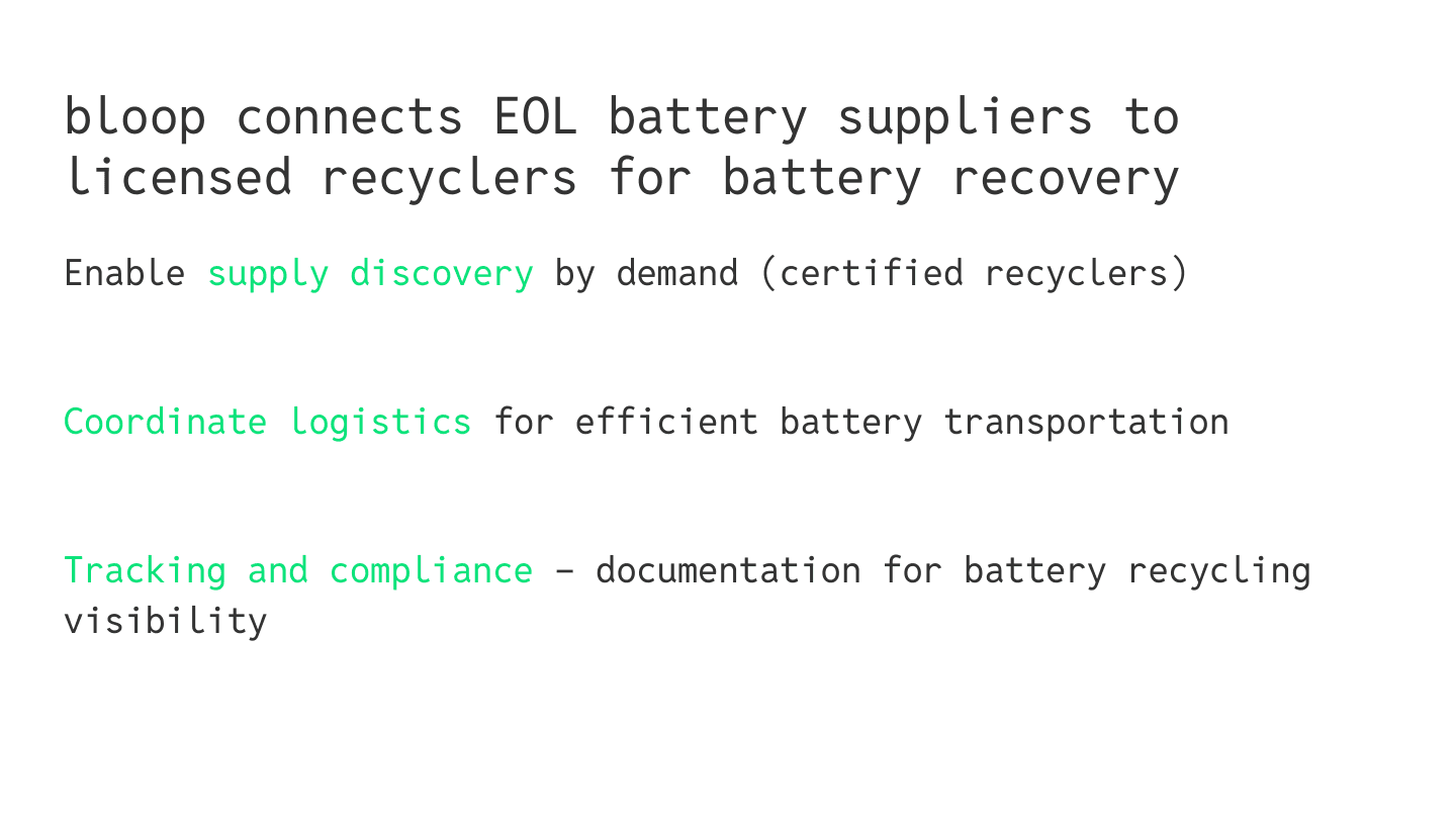 bloop connects EOL battery suppliers to licensed recyclers